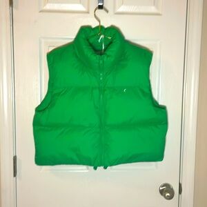 ZYIA Active Women’s Elevate Puffer Vest in Green Size L NWT💖